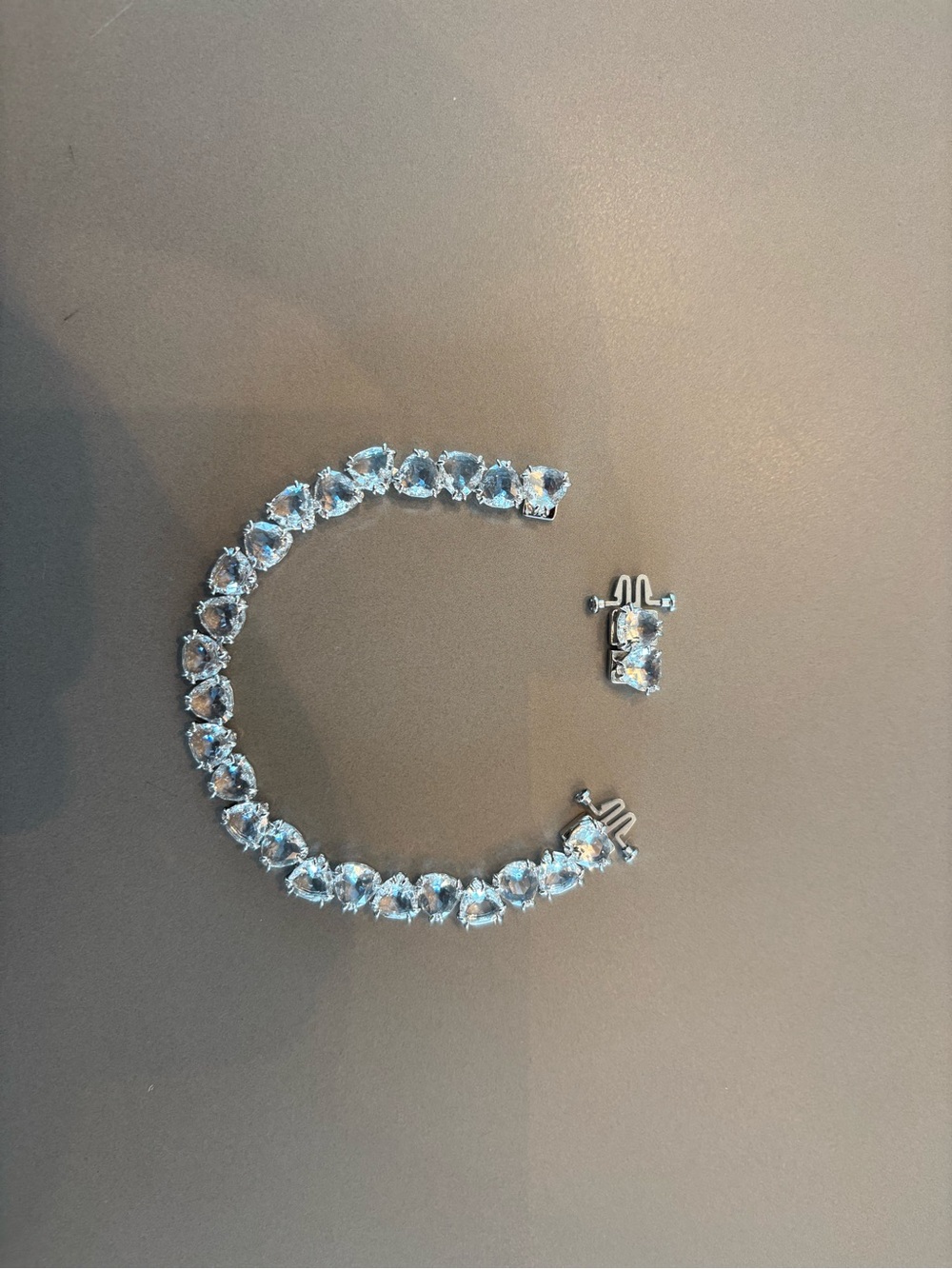 Swarovski Clear Crystal Tennis Bracelet in Silver Tone from Millenia Collection